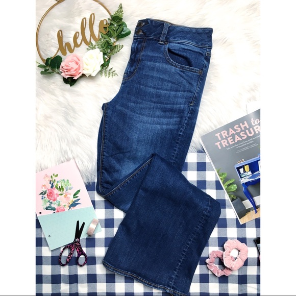 American Eagle Outfitters Denim - AEO Dark Wash Super Stretch Artist Flare Jean Long